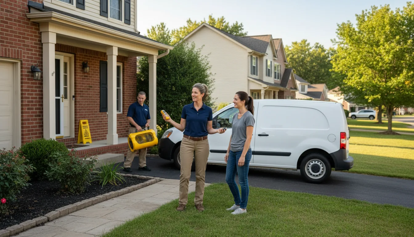 Residential water damage restoration in Taft, CA